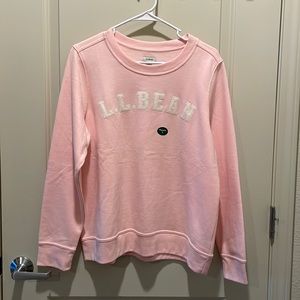 L.L. Bean Pink Crewneck Sweatshirt - Large - NWT